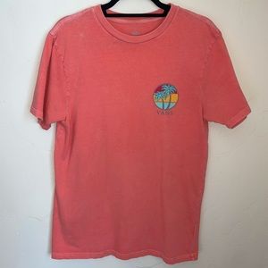 Mens Vans Graphic Tee. Size Medium in Salmon Pink.